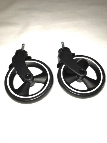 Set Räder, 2 x Rad, Vorderrad, Vorderräder - ABC Ping Two (2), Ping 3 Travel, 2022 bis 2025 (Gesamtdurchmesser: 14,0 cm - siehe Text)