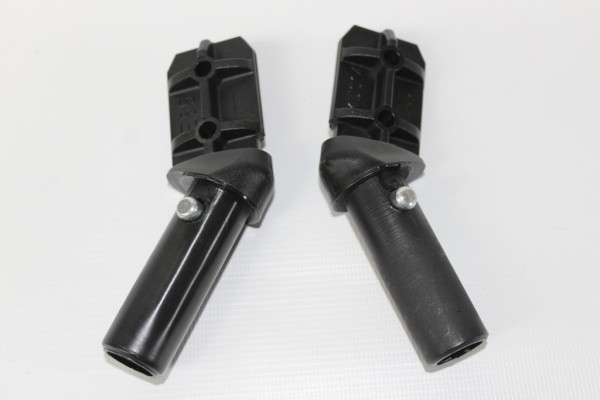 Set Verbindungsstücke, Übergangsstücke KU14 L und KU14 R- abgebogene Steckverbindung - für Achse, Hinterachse vom Hartan Topline S und X - siehe Text
