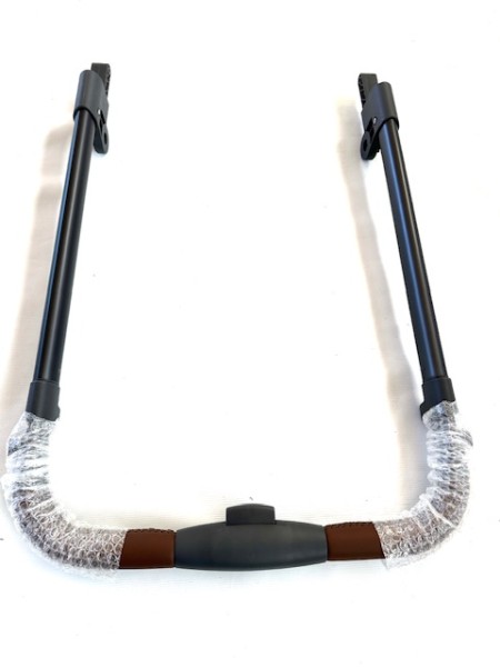 1x ABC Salsa 4 (Air), Griff, Schiebergriff Kunstleder braun - Gestänge cloud, grau - passend für alle Salsa ab 2018 bis 2025 - Andere Farbe? Siehe Text !