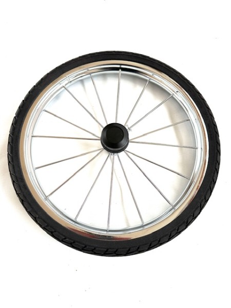 1x EVA Rad, Ersatzrad, Alternative zu Luftrad 14 Zoll = ca. 35,5 cm Gesamtdurchmesser - für Emmaljunga Edge Duo Combi De Luxe, Mondial Duo Combi De Luxe