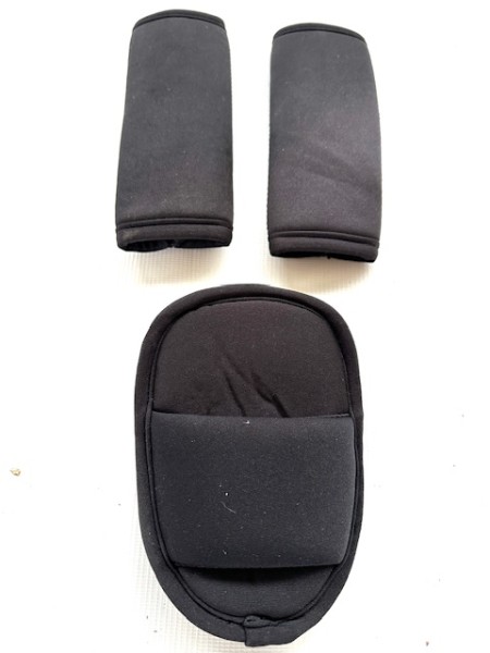 Neu! 1x Silver Cross Gurtpolster für Gurt-Set, Sicherheitsgurt, Herausfallschutz - schwarz