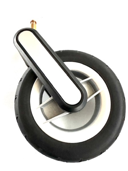 Neu! 1x Vorderrad für Silver Cross Surf - Gesamtdurchmesser ca. 16,0 cm - Farbe: schwarz/silber