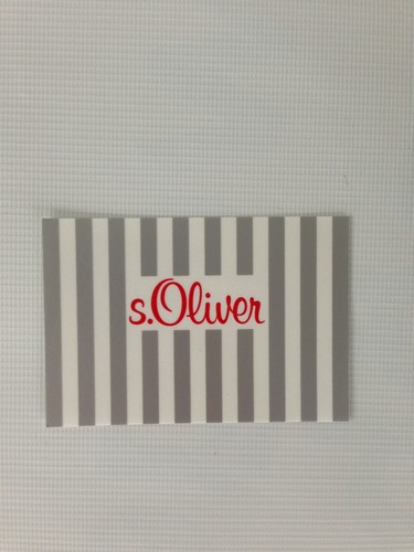Hartan Aufkleber s.Oliver weiß für weißes Gestell, Farbspektrum, Hartan-Logo, Markenname