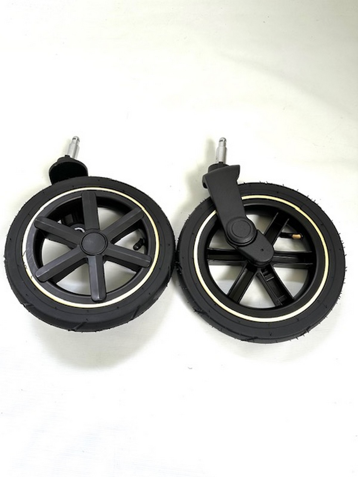 2 Stück Kinderwagen Ersatzräder - Vorderräder & Rückenräder Set Aus Kunststoff