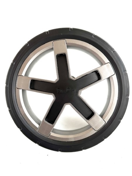 Neu! 1x Hinterrad für Silver Cross Pioneer 2, Henley - Gesamtdurchmesser ca. 25,0 cm - Farbe: schwarz - anthrazit-Copy