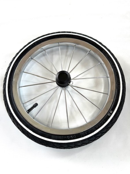 1x Rad, Ersatzrad, Luftrad - Alternative zu Luftrad 14 Zoll - Gesamtdurchmesser ca. 35,5 cm - für Emmaljunga Edge Duo Combi De Luxe, Mondial Duo Combi De Luxe