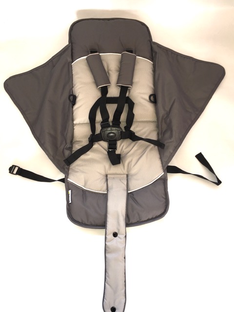 1 x Hauck Shopper SLX - kompletter Bezug, Sitzeinhang, Sitzbezug inkl.  Versteller für Rückenlehne, Liegeverstellung - stonge grey - Passt nicht  für andere Buggy`s bzw. Kinderwagen, Sitzeinhang, Hauck