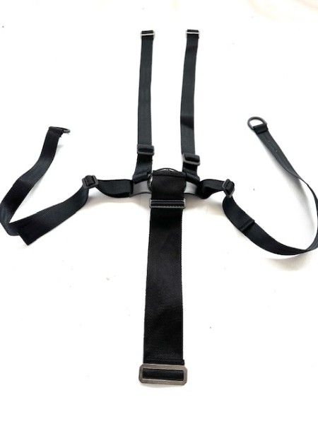 Neu! 1x Silver Cross Sleepover 5-Punktgurt, Gurt-Set, Sicherheitsgurt, Herausfallschutz - schwarz - mit schwarzer Lasche zum Verstellen der Gurtlänge