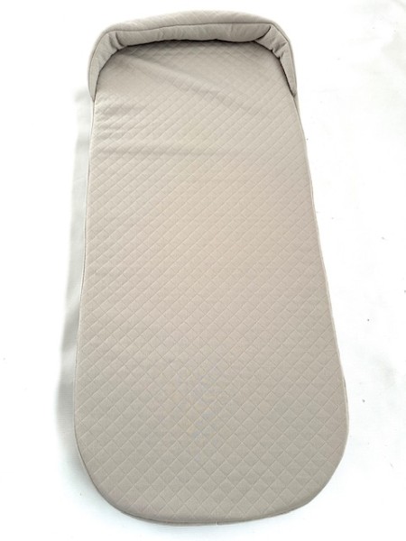 1x Original ABC Matratze mit Kopfschutz ca. 75,0 x 33,0 cm - für Salsa, Viper, Zoom, Samba, Condor Tragewanne, Liegewanne, Kinderwagenaufsatz, Gestelltragetasche - Fb. silver birch