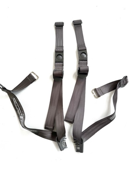 Siehe Artikelbeschreibung! ABC Sicherheitsgurte, Haltegurte, Herausfallschutz, Anschnallgurt für Turbo 4(6), Viper 4, Tereno 4, Condor 4, etc., (Salsa, siehe Text!) - grau