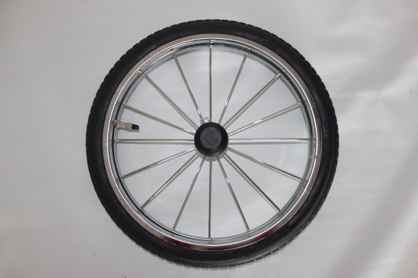 1x Rad 14 Zoll, ca. 36,0 cm Gesamtdurchmesser, Luftrad - ohne Bremskranz - für Teutonia Élégance - Nutzen Sie Ihren Bremskranz... - Alternative, siehe Text!