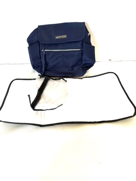 Aktionspreis: 1x Wickeltasche, Pflegetasche Sport inkl. Wickelauflage und Aufbewahrungstasche - marine