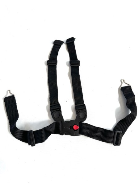 Hartan 4-Punkt - Sicherheitsgurt, Gurt-Set, Haltegurte, Herausfallschutz, Anschnallgurte - Befestigung mit 2 Metallhaken u. 2 Kunststoffarretierungen, z.B.für Racer, Topline, Vip..