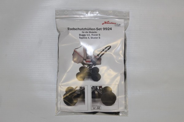 Set Hartan Original Radschutzhüllen, Dreckschutz, Hüllen für Räder vom - Racer S, Topline X, Skater S und Buggy IX1 - schwarz