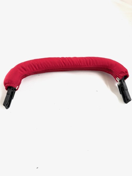 Neu! 1x Bügel, Schutzbügel, Herausfallschutz, Frontbügel, Haltebügel inkl. Bezug (rot) für Teutonia Kinderwagen von 2011 bis 2015 u.m. kl. Kompromiß von 2007 bis 2010