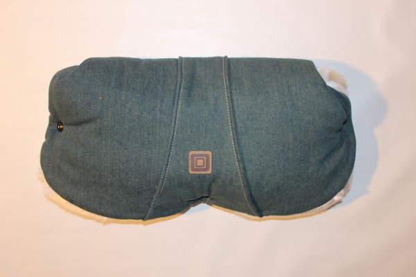 Zum Aktionspreis: 1x Moon Handwärmer, Handmuff für Griff, Schiebergriff vom Kinderwagen - Neu ! - dunkelgrün