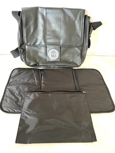 Aktionspreis: 1x Wickeltasche, Pflegetasche Sport inkl. Wickelauflage und Aufbewahrungstasche - schwarz - passend für alle Kinderwagen