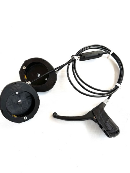 Vorführmodell, mit kl. Fehlern: Teutonia BeYou (Nicht Elite!) Bowdenzug-Set mit Bremsgehäuse für Kinderwagen mit Handbremse