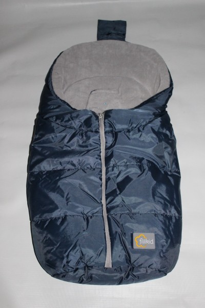 1x kleiner Fußsack, Winterfußsack für Babyschale, Maxi-Cosi und viele andere und z.B. für Kinderwagenaufsatz - marine, blau