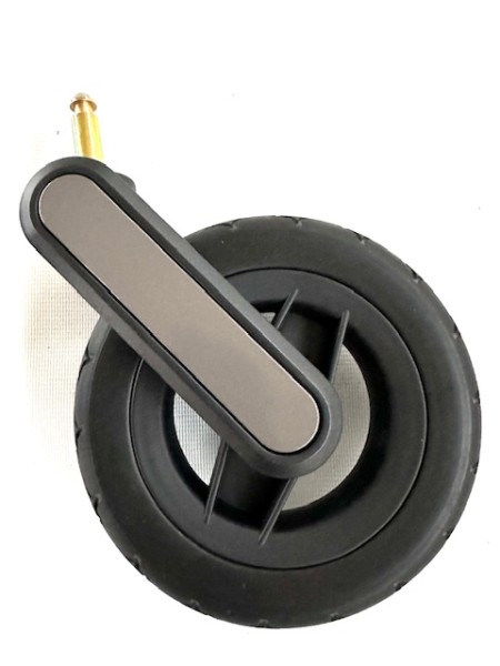 Neu! 1x Vorderrad für Silver Cross Surf - Gesamtdurchmesser ca. 16,0 cm - Farbe: schwarz/schwarz