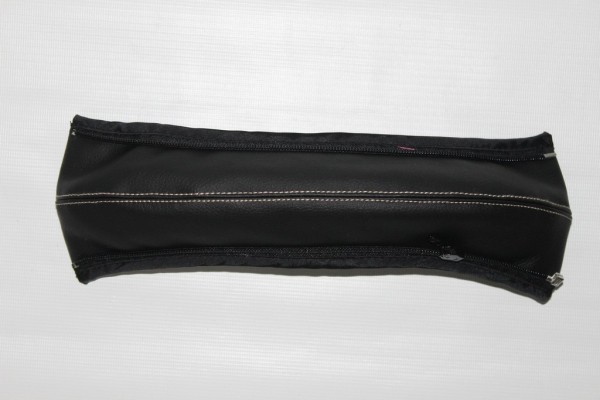 1x Moon Bezug, Kunstleder für Bauchbügel, Schutzbügelbezug für Buggy Moon Kiss, Fit, Flic, Flac - schwarz