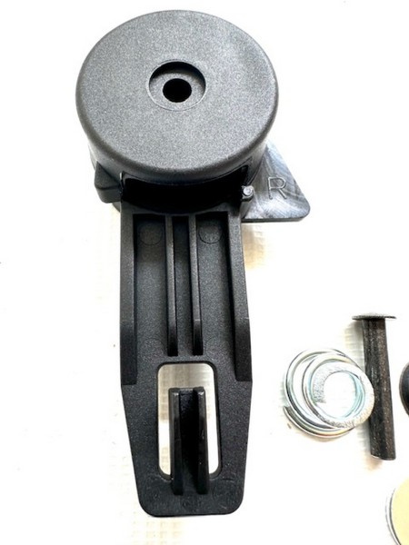 1x Hartan GTS Verdeckgelenk, Verdeckhalter für Sportwagenaufsatz - nicht Kinderwagenaufsatz - inkl. Einbaumaterial - Im Sportwagenaufsatz sitzend links
