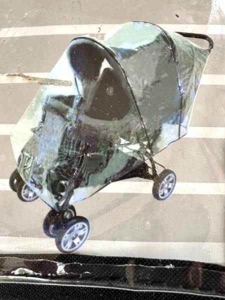 1x Regenhaube, Regenschutz, Regenfolie, Regenverdeck, Wetterschutz für Zwillings- und Geschwisterwagen - hintereinander