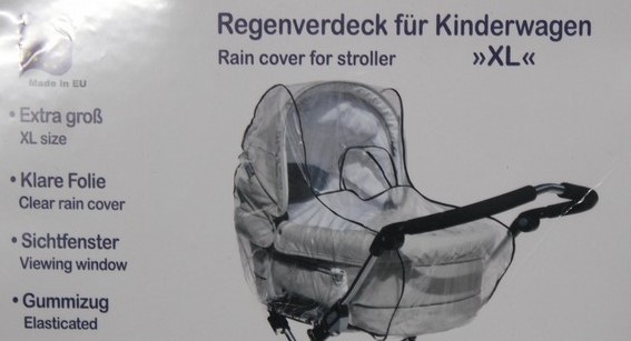 alucush Abdeckung für Kinderwagen Teutonia Mistral S Regenschutz Regenverdeck 