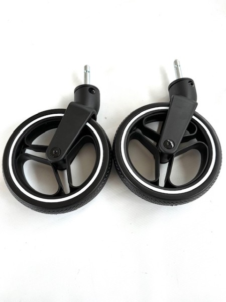 Set Räder, 2 x Rad, Vorderrad, Vorderräder - ABC Ping 2 Trekking, Ping 3 Trekking 2024 bis 2025 (Gesamtdurchmesser: 17,0 cm - siehe Text)